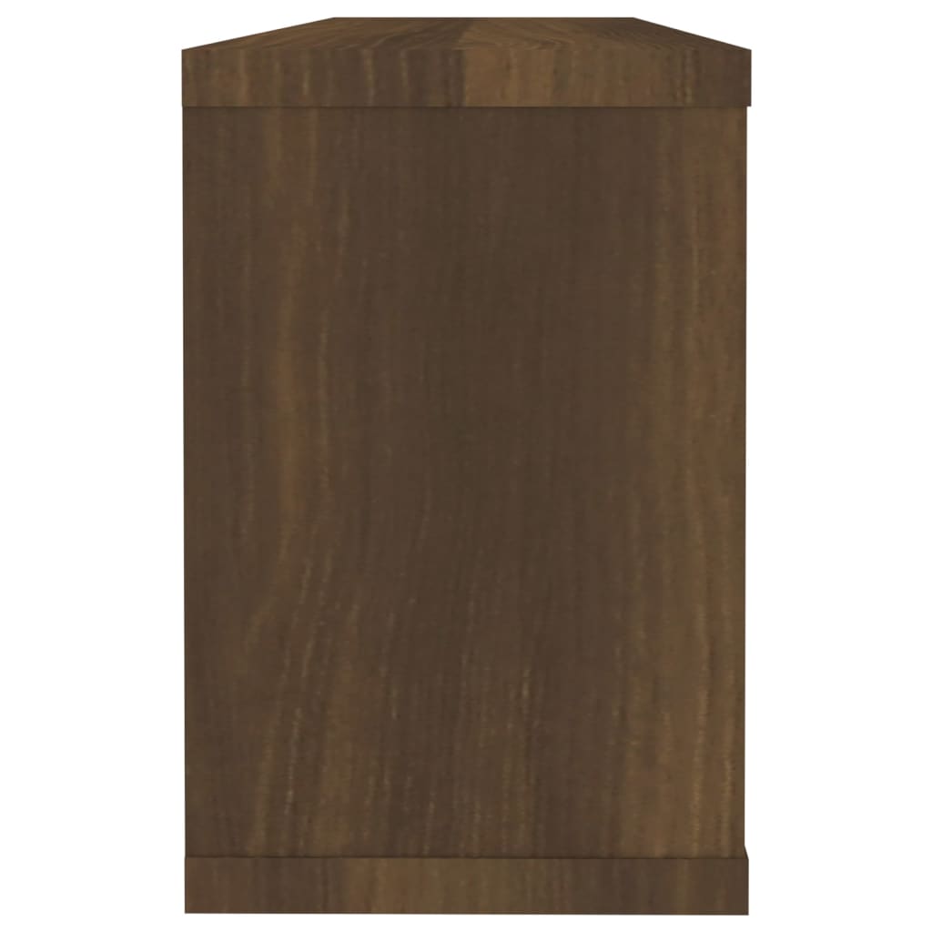 Mensole Cubo Muro 2pz Rovere Marrone 60x15x23 cm in Multistrato | homemem39