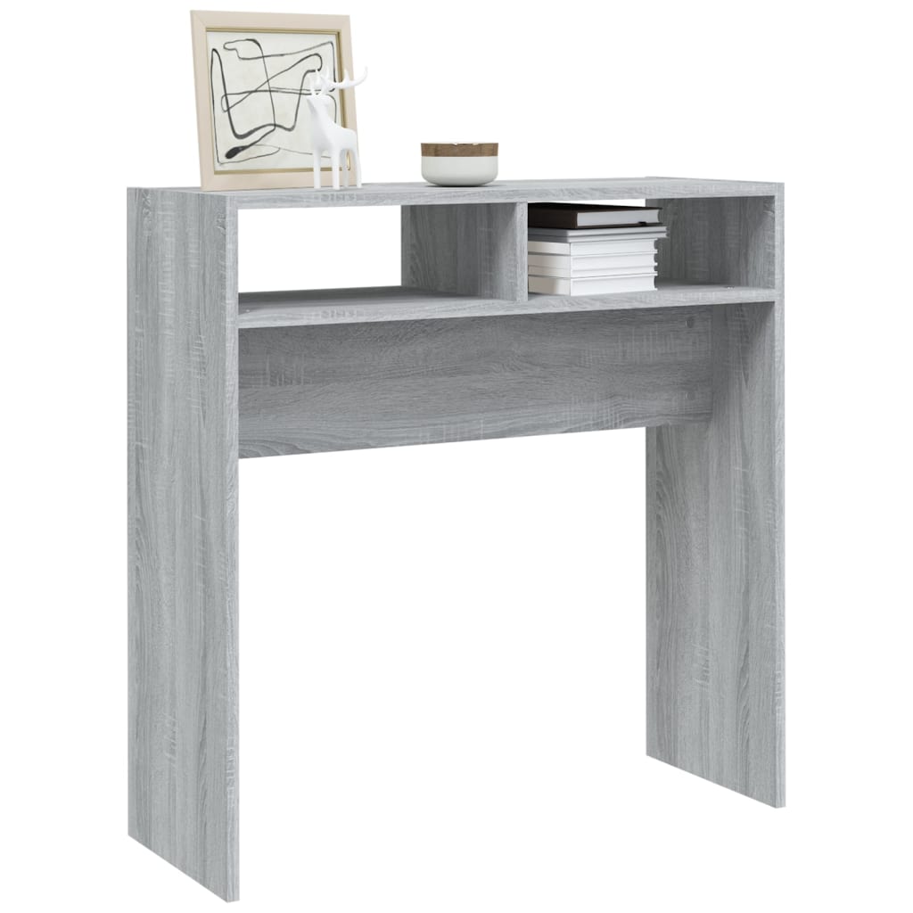 Tavolino Consolle Grigio Sonoma 78x30x80 cm Legno Multistrato | homemem39