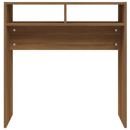Tavolino Consolle Rovere Marrone 78x30x80 cm Legno Multistrato - homemem39