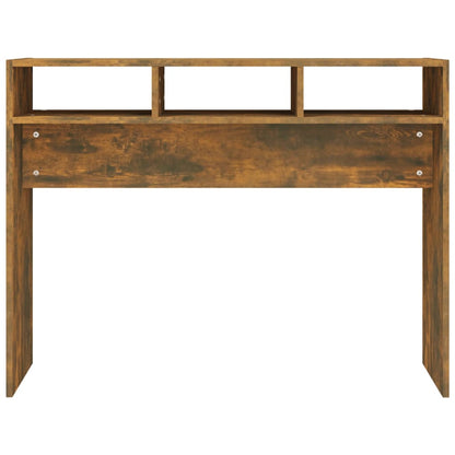 Tavolino Consolle Rovere Fumo 105x30x80 cm in Legno Multistrato - homemem39