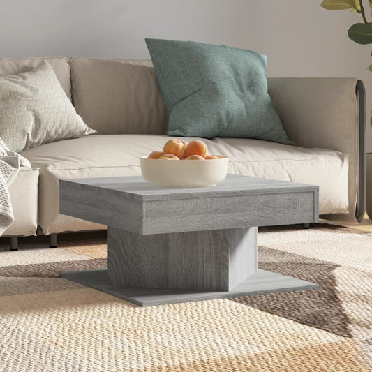 Tavolino da Salotto Grigio Sonoma 57x57x30 cm Legno Multistrato | homemem39