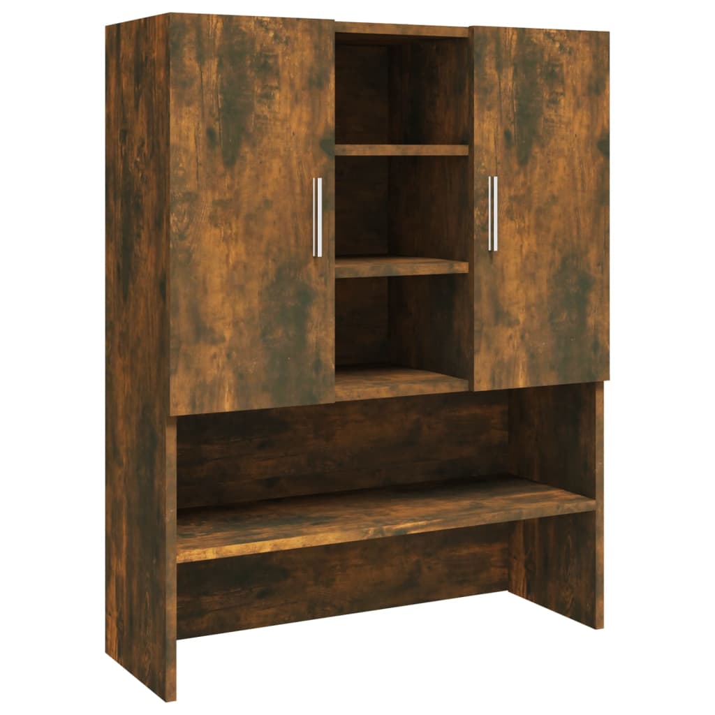 Mobile per Lavatrice Rovere Fumo 70,5x25,5x90 cm - homemem39