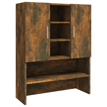 Mobile per Lavatrice Rovere Fumo 70,5x25,5x90 cm - homemem39