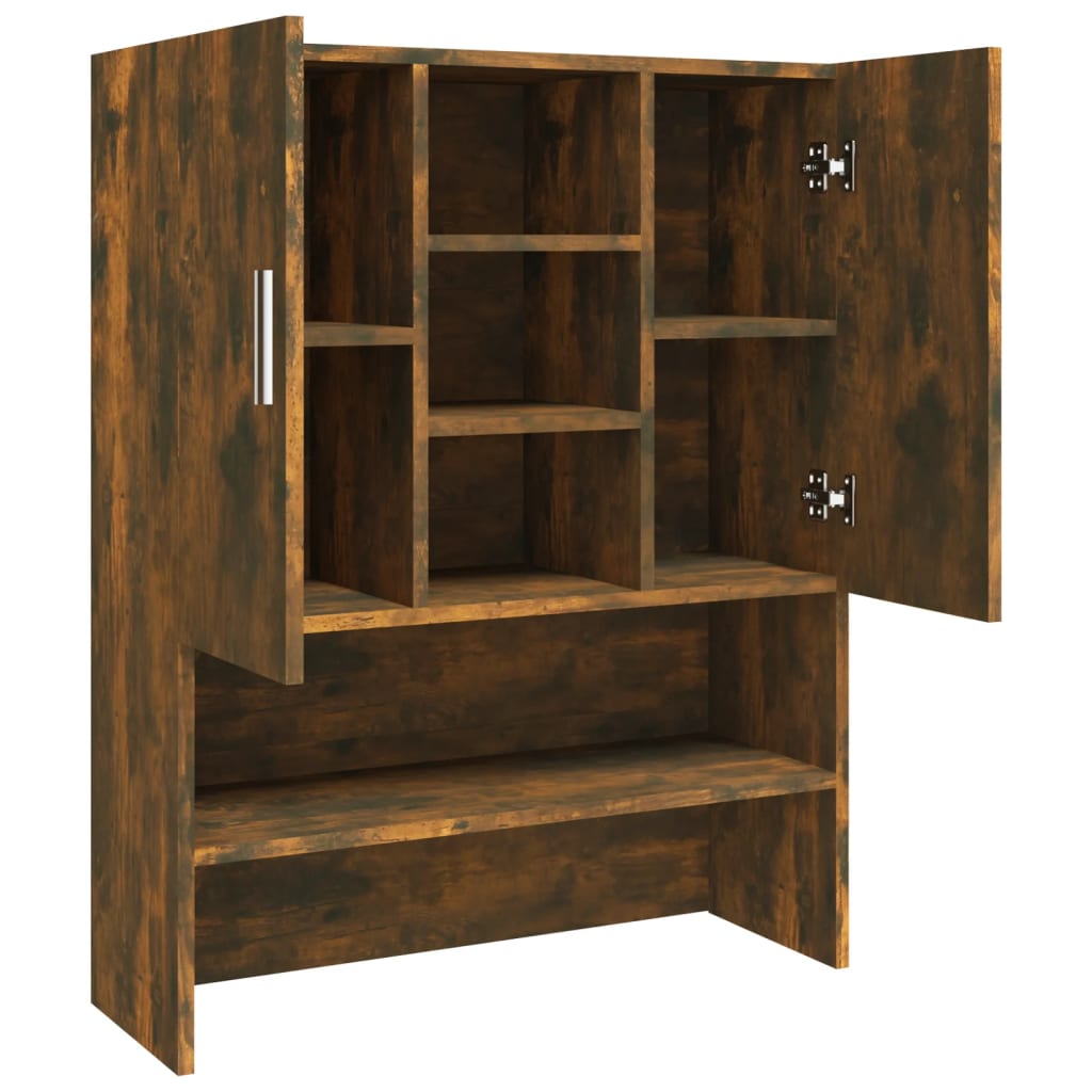 Mobile per Lavatrice Rovere Fumo 70,5x25,5x90 cm - homemem39
