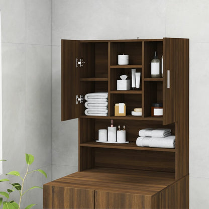 Mobile per Lavatrice Rovere Marrone 70,5x25,5x90 cm - homemem39