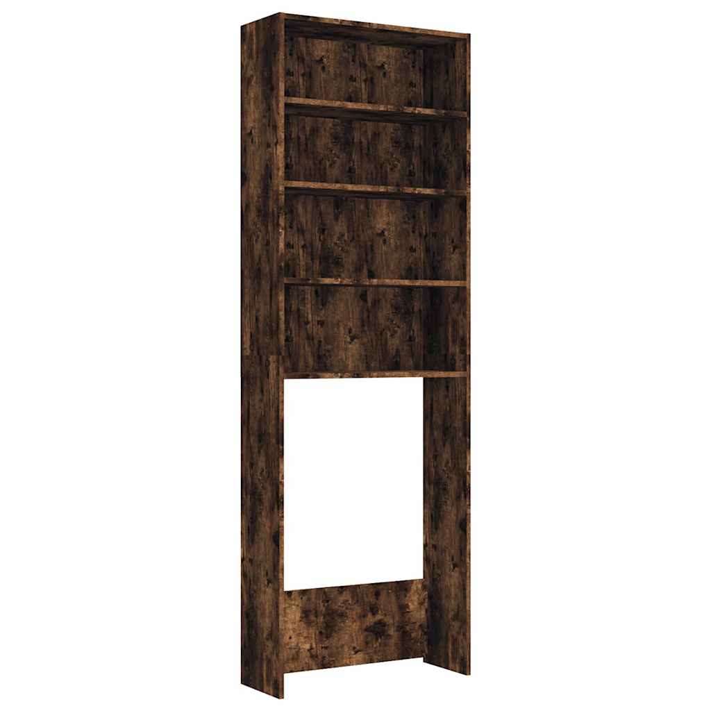Mobile per Lavatrice Rovere Fumo 64x24x190 cm | homemem39