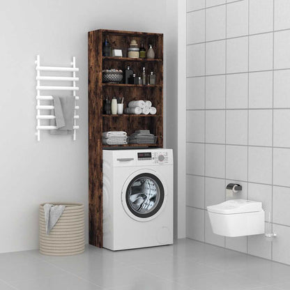Mobile per Lavatrice Rovere Fumo 64x24x190 cm | homemem39