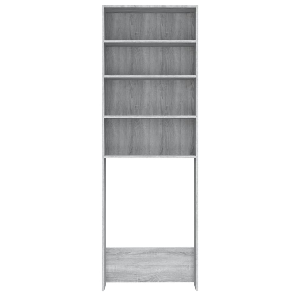 Mobile per Lavatrice Grigio Sonoma 64x24x190 cm - homemem39