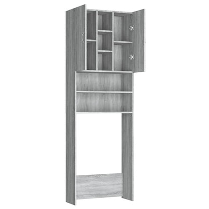 Mobile per Lavatrice Grigio Sonoma 64x25,5x190 cm | homemem39