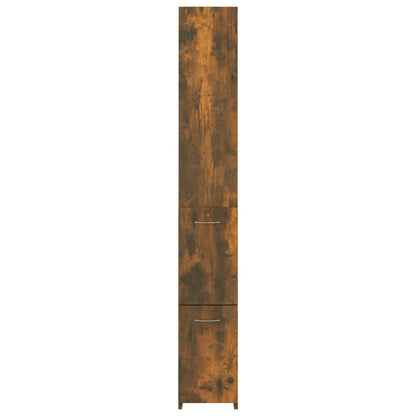 Armadietto Bagno Rovere Fumo 25x26,5x170cm in Legno Multistrato | homemem39