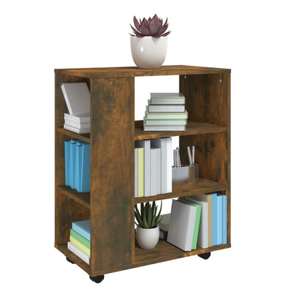 Armadietto con Ruote Rovere Fumo 60x35x75 cm Legno Multistrato | homemem39