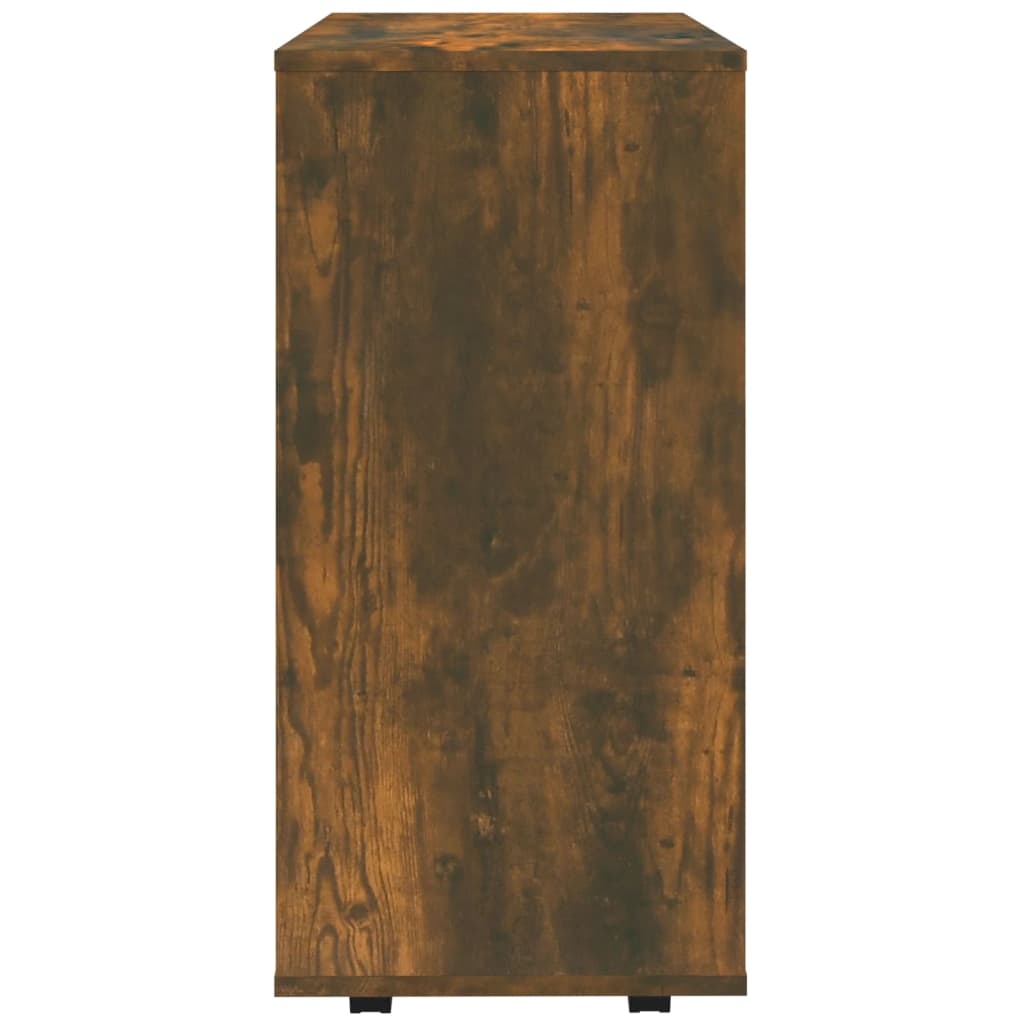 Armadietto con Ruote Rovere Fumo 60x35x75 cm Legno Multistrato | homemem39