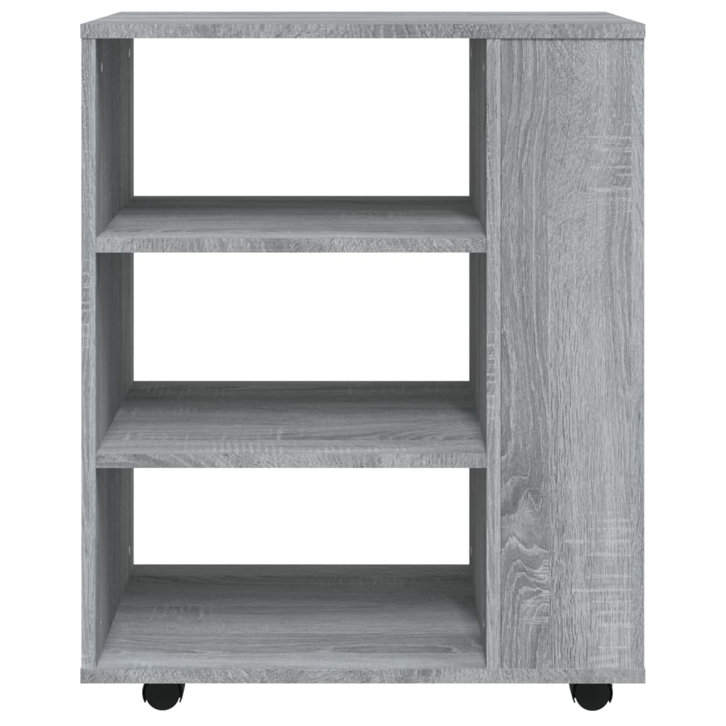 Armadietto con Ruote Grigio Sonoma 60x35x75cm Legno Multistrato | homemem39