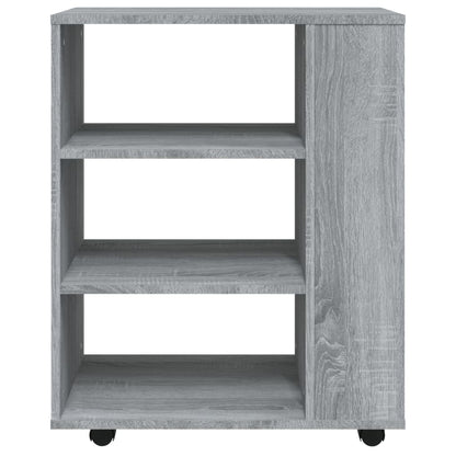 Armadietto con Ruote Grigio Sonoma 60x35x75cm Legno Multistrato | homemem39