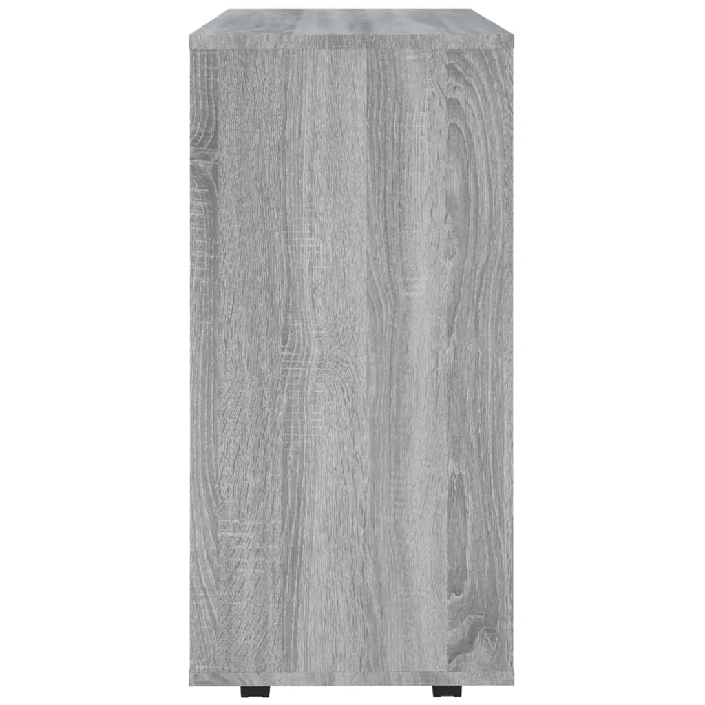 Armadietto con Ruote Grigio Sonoma 60x35x75cm Legno Multistrato | homemem39
