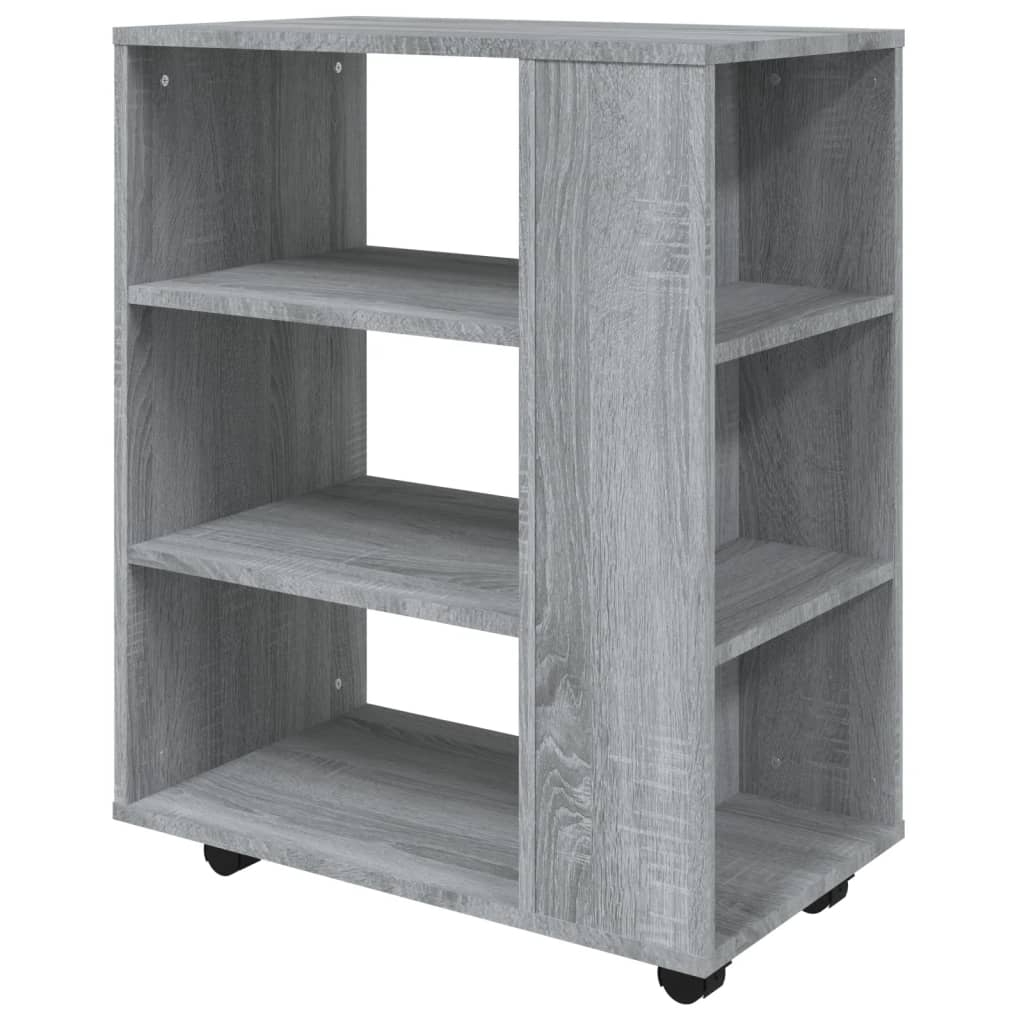 Armadietto con Ruote Grigio Sonoma 60x35x75cm Legno Multistrato | homemem39