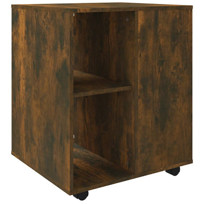 Armadietto con Ruote Rovere Fumo 60x53x72 cm Legno Multistrato | homemem39