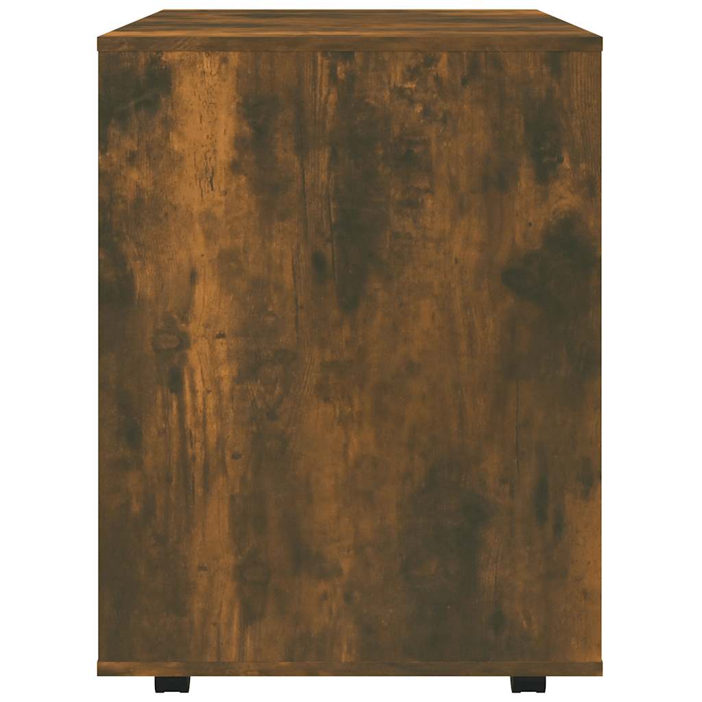 Armadietto con Ruote Rovere Fumo 60x53x72 cm Legno Multistrato | homemem39
