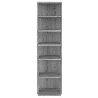 Scarpiera Grigio Sonoma 27,5x27x102 cm in Legno Multistrato - homemem39