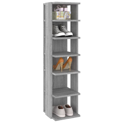 Scarpiera Grigio Sonoma 27,5x27x102 cm in Legno Multistrato - homemem39