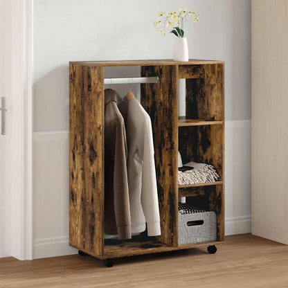 Armadio Rovere Fumo 80x40x110 cm in Legno Multistrato | homemem39