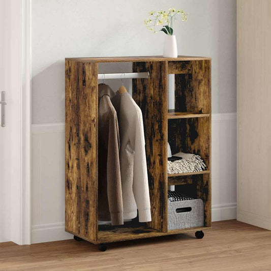 Armadio Rovere Fumo 80x40x110 cm in Legno Multistrato