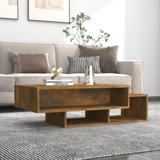 Tavolino da Salotto Rovere Fumo 105x55x32 cm Legno Multistrato | homemem39