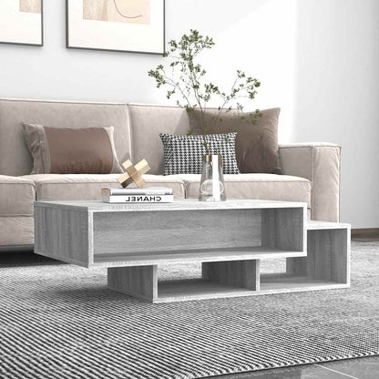Tavolino da Salotto Grigio Sonoma 105x55x32cm Legno Multistrato | homemem39