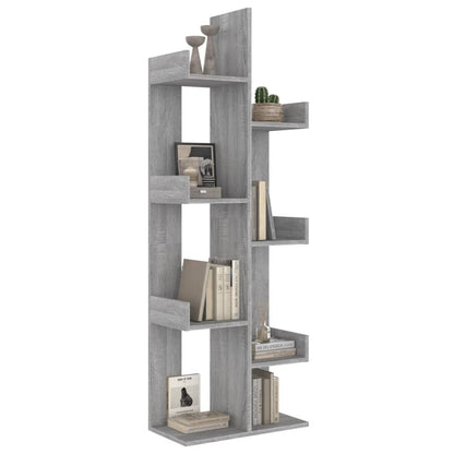 Libreria 48x25x140 cm Grigio Sonoma Legno Multistrato | homemem39