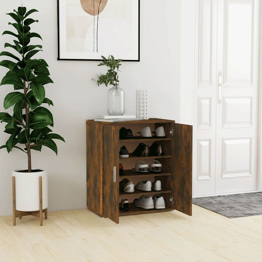 Scarpiera Rovere Fumo 60x35x70 cm in Legno Multistrato - homemem39