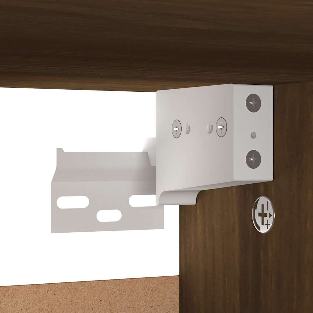 Scarpiera Rovere Marrone 60x35x70 cm in Legno Multistrato