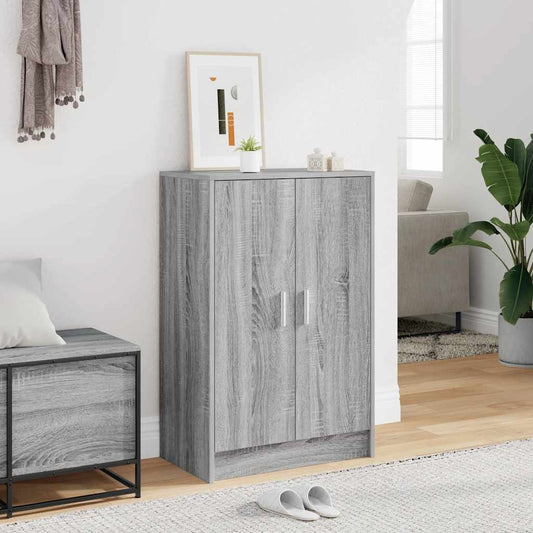 Scarpiera Grigio Sonoma 60x35x92 cm in Legno Multistrato
