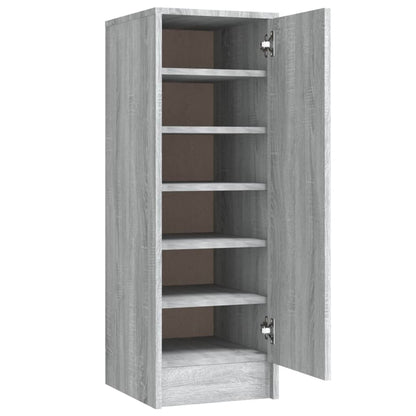 Sonoma Gray Shoe Rack 32x35x92 cm in Multilayer Wood