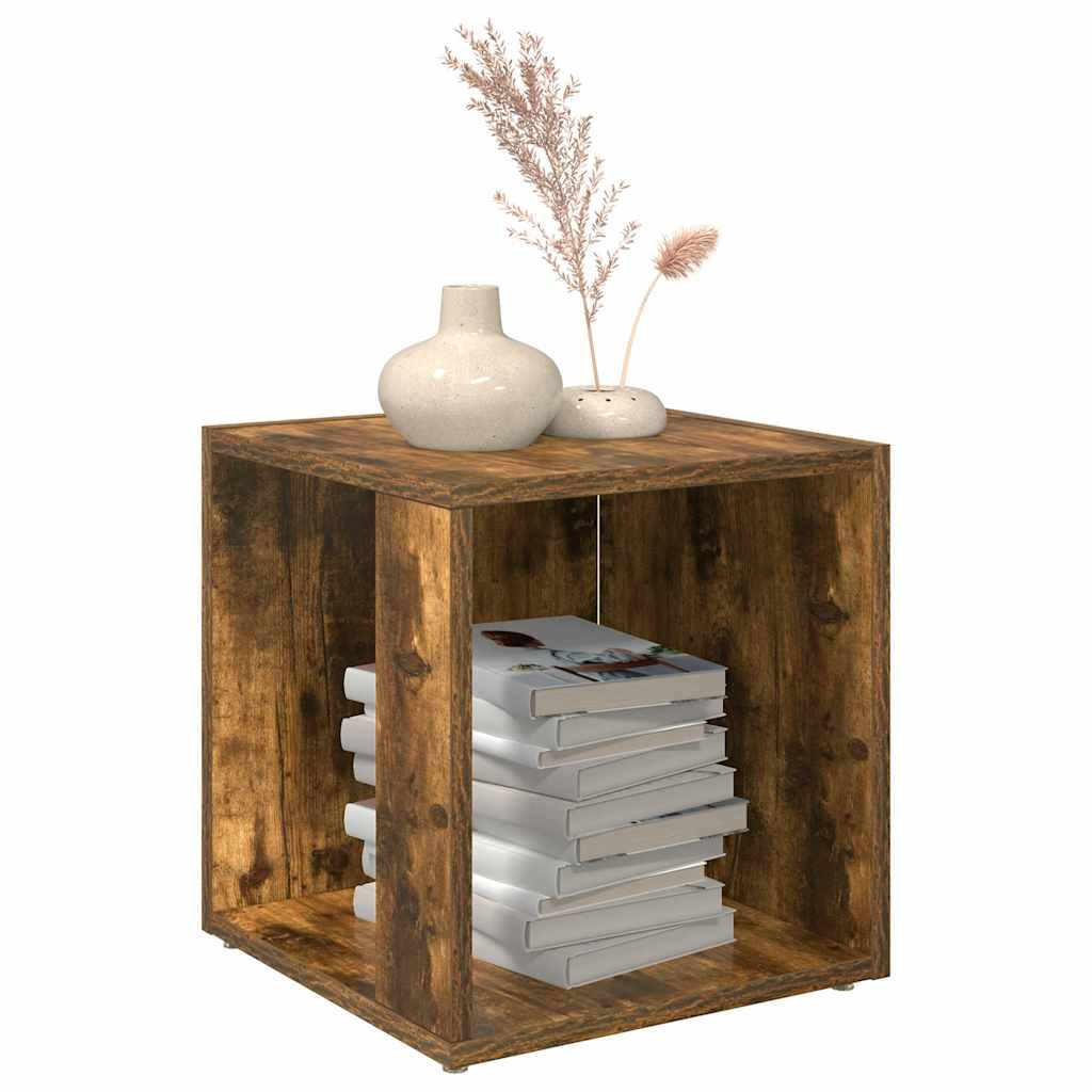 Tavolino da Salotto Rovere Fumo 33x33x34,5 cm Legno Multistrato | homemem39
