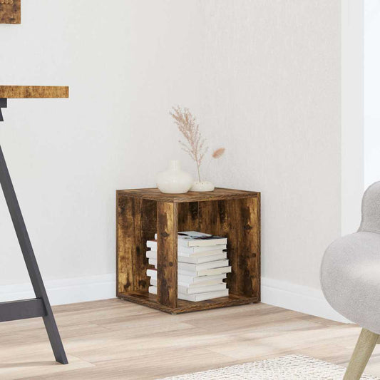 Tavolino da Salotto Rovere Fumo 33x33x34,5 cm Legno Multistrato | homemem39