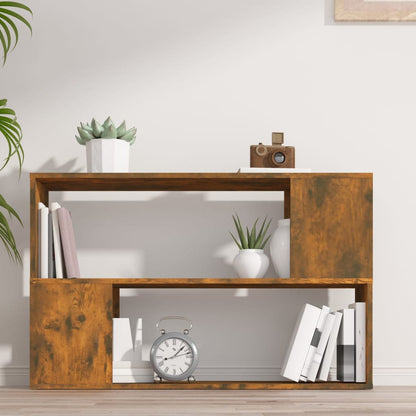Libreria Rovere Fumo 100x24x63 cm in Legno Multistrato | homemem39
