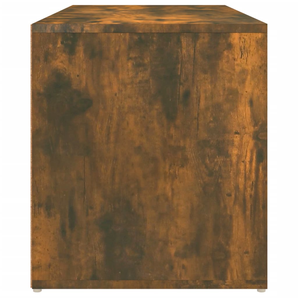 Panca da Ingresso 80x40x45 cm Rovere Fumo in Legno Multistrato - homemem39