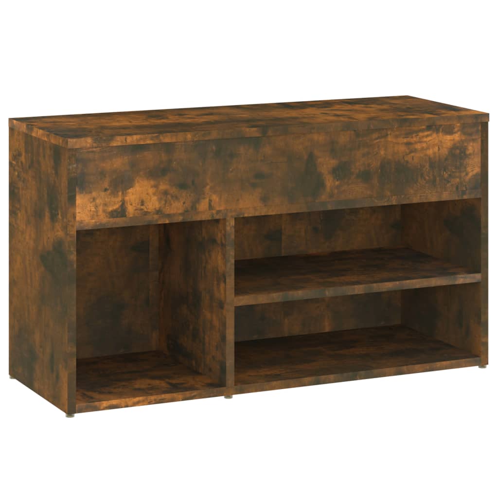 Scarpiera Rovere Fumo 80x30x45 cm in Legno Multistrato - homemem39