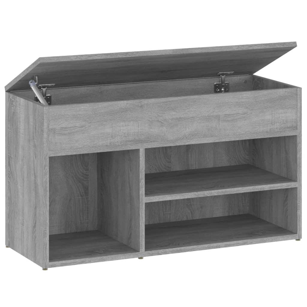 Scarpiera Grigio Sonoma 80x30x45 cm in Legno Multistrato - homemem39