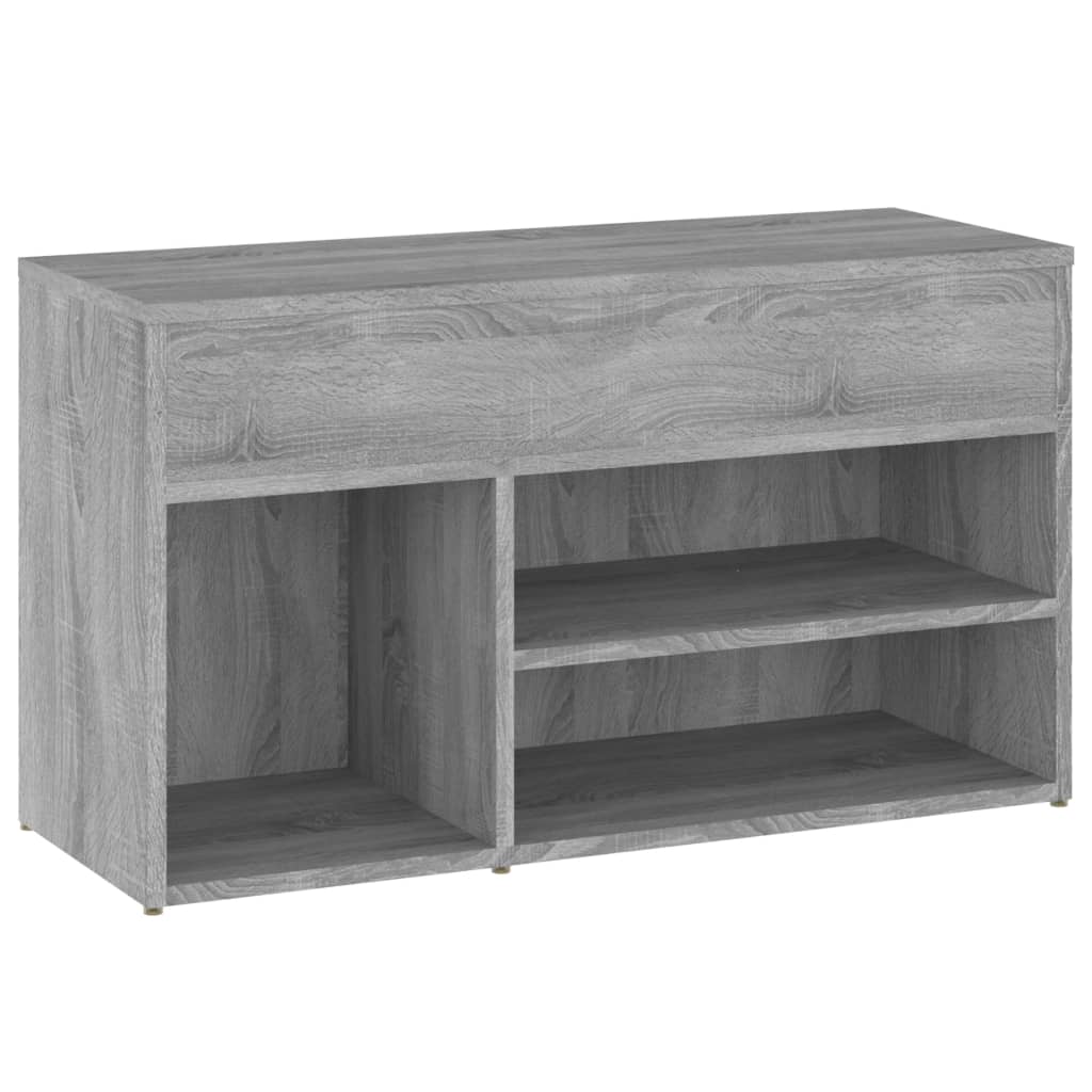 Scarpiera Grigio Sonoma 80x30x45 cm in Legno Multistrato - homemem39