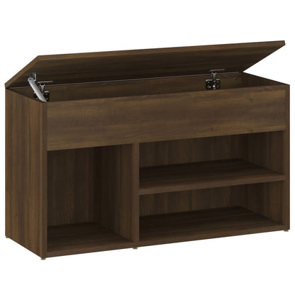 Scarpiera Rovere Marrone 80x30x45 cm in Legno Multistrato - homemem39