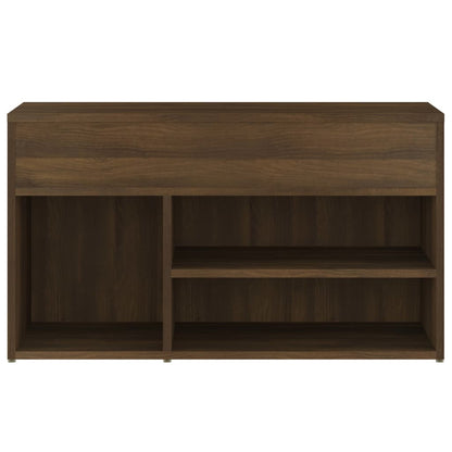 Scarpiera Rovere Marrone 80x30x45 cm in Legno Multistrato - homemem39