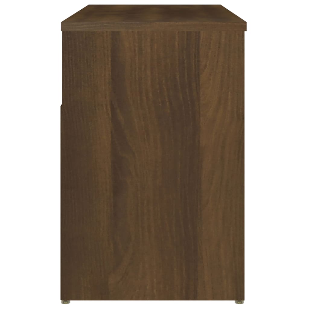 Scarpiera Rovere Marrone 80x30x45 cm in Legno Multistrato - homemem39