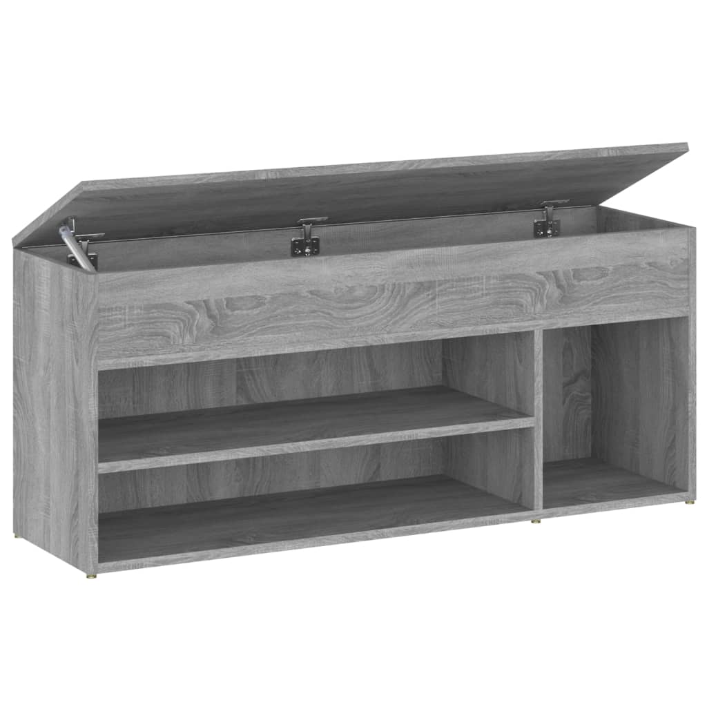 Scarpiera Grigio Sonoma 105x30x45 cm in Legno Multistrato - homemem39