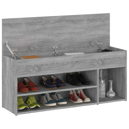 Scarpiera Grigio Sonoma 105x30x45 cm in Legno Multistrato - homemem39