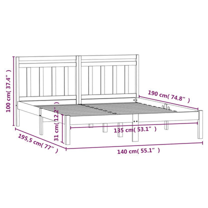 Giroletto 135x190 cm Double in legno Massello | homemem39