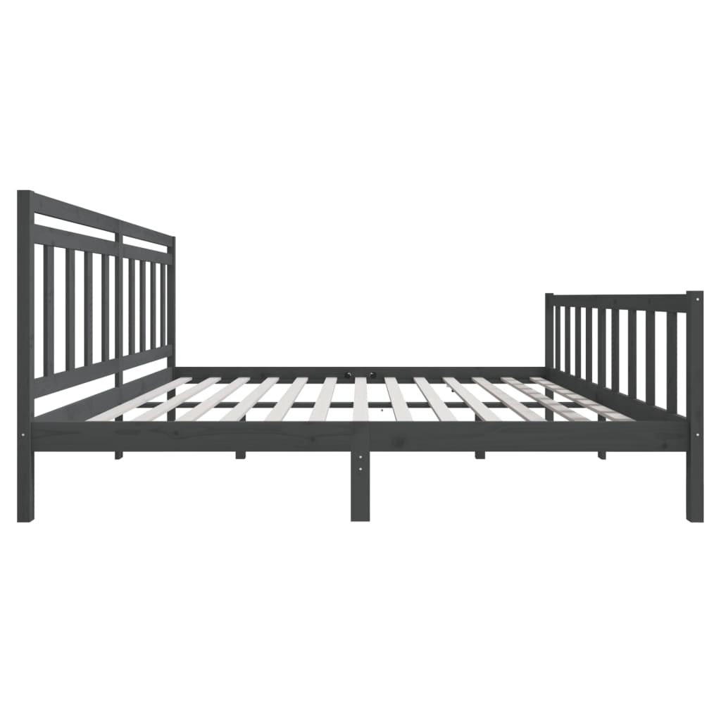 Giroletto Grigio in Legno Massello di Pino 200x200 cm | homemem39