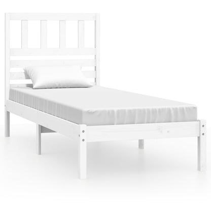 Giroletto senza Materasso Bianco 75x190 Legno Massello di Pino | homemem39