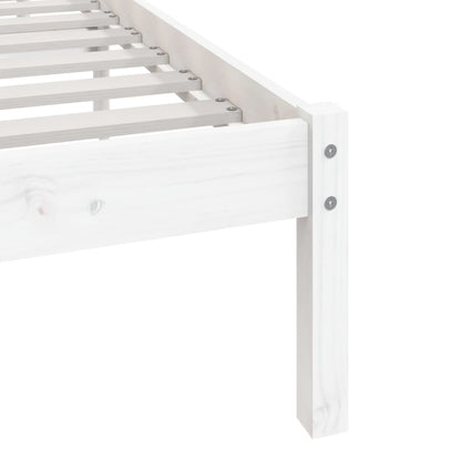 Giroletto senza Materasso Bianco 75x190 Legno Massello di Pino | homemem39