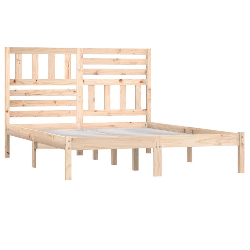 Letto senza Materasso 120x190 cm in Legno Massello di Pino | homemem39